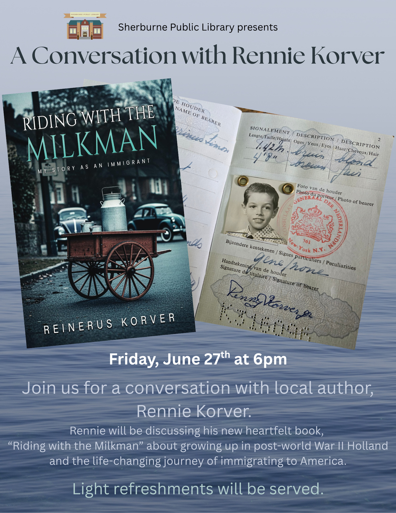 A Conversation with Rennie Korver – June 27th at 6pm